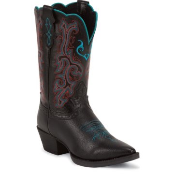 Justin Boots Stampede&trade; Black Deercow - 2558JR