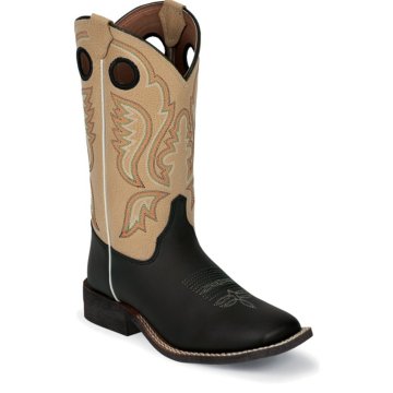 Justin Boots Western Black Burnished - 303JR