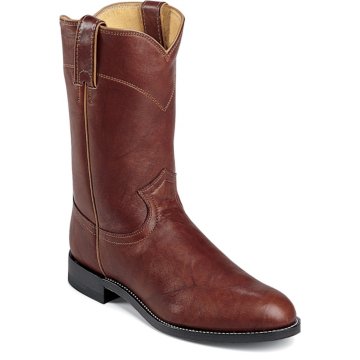 Justin Boots Ropers Chestnut Marbled Deerlite - 3163