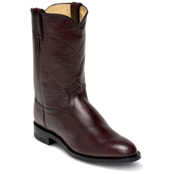 Justin Boots Ropers Black Cherry Corona