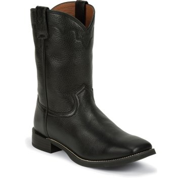 Justin Boots Stampede Black Deertan - 3903