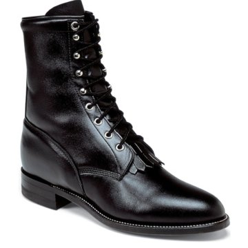 Justin Boots Ropers Black Kiddie - 506