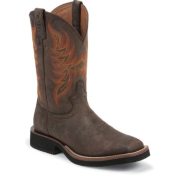 Justin Boots Stampede&trade; Chocolate Puma Cow - 5077