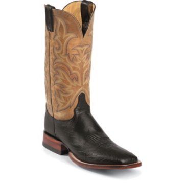 Justin Boots Exotics Black Smooth Ostrich - 5507