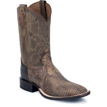 Tony Lama Antique Tan Tri-Tone Lizard - 6217
