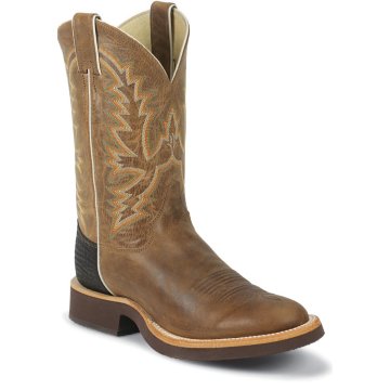 Justin Boots Tekno Crepe Arizona Mocha Cowhide W/Shark Counter - 7026