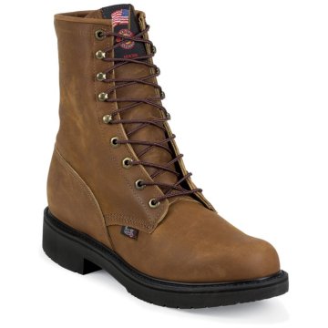 Justin Original Work Aged Bark Steel Toe 8"