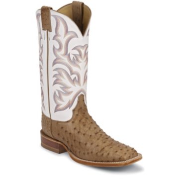 Justin Boots Justin AQHA Antique Tan Vintage Full Quill Ostrich - 8572