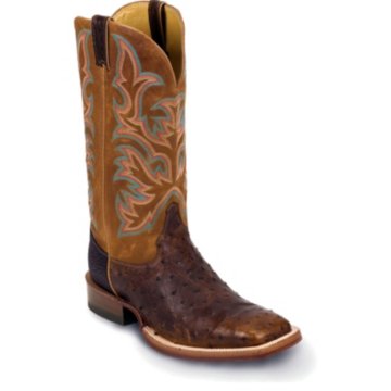 Justin Boots Justin AQHA Antique Saddle Full Quill Ostrich - 8577