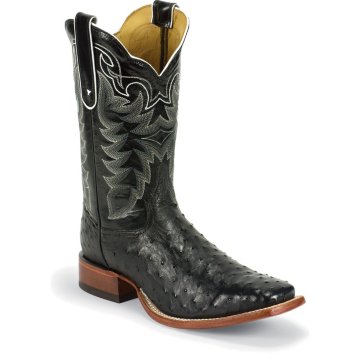 Tony Lama Black Full Quill Ostrich - 9091