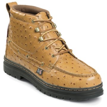  Casuals Saddle Tan Ostrich Print Chukka