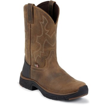 Justin Boots Stampede Distressed Tan Jaguar - 9925