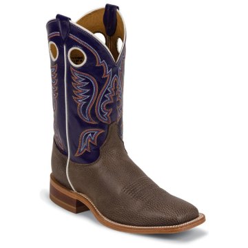 Justin Boots Bent Rail™ Chocolate Bisonte Cow