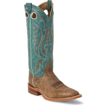 Justin Boots Bent Rail Old Map Cow - BR320