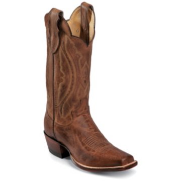 Justin Boots Western Tan Distressed Vintage Goat