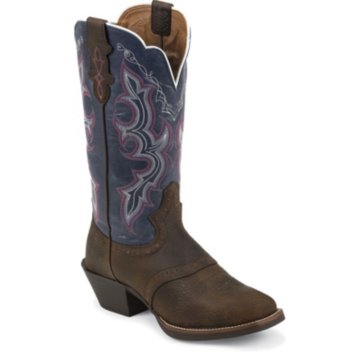 Justin Boots Stampede Dark Brown Rawhide - L7305