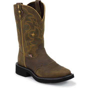 Justin Boots Justin Gypsy Bay Apache W/Perfed Saddle Vamp - L9969