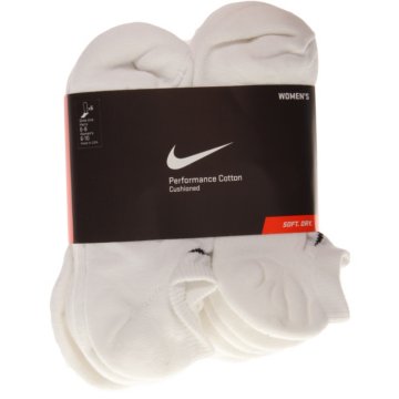 Nike Performance Cotton Cushioned No Show Womens 6 Pack - SX4453-101