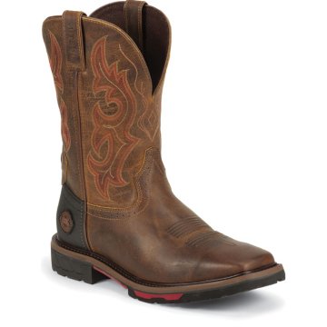 Justin Original Work Rugged Tan Square Toe - WK4640