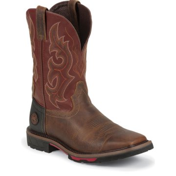 Justin Original Work Rugged Tan Square Toe - WK4642
