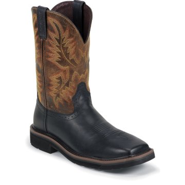 Justin Original Work Black Oiled Non-Safety Toe - WK4816