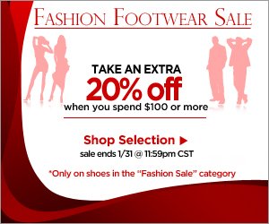 20% off Fashion Shoes