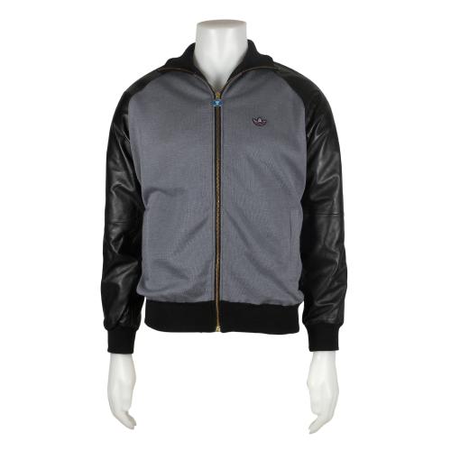 adidas Freizeit Leather Track Top Black