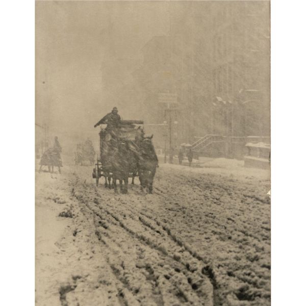 ALFRED STIEGLITZ, 1864-1946 WINTER - FIFTH AVENUE, 1893