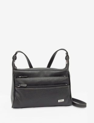 UPC 054069064534 product image for Koltov Nappa Beaumont Crossbody Bag - Black - Black - Koltov | upcitemdb.com