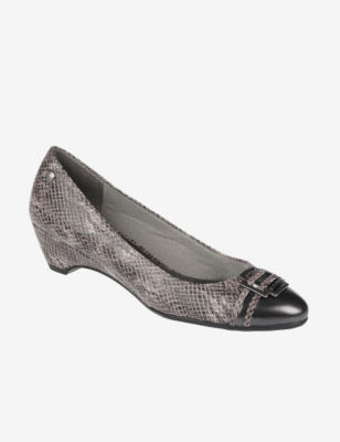 home shoes lifestride bestow snakeskin low heel shoes ladies