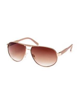 UPC 781268720366 product image for Unionbay  Ladies Aviator Enamel Brow Sunglasses - Pink - Union Bay | upcitemdb.com