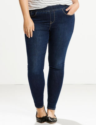 Just My Size Women's Plus Size Pull-On Stretch Denim Jeggings 