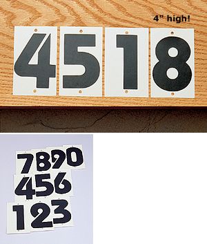 Glow-In-The-Dark Numerals