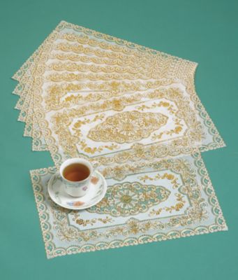 Vinyl Lace Placemats - Each Set of 8