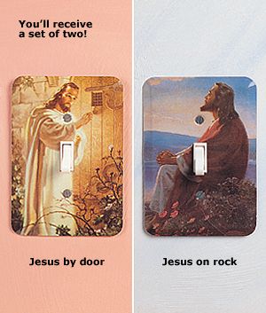 Jesus Switch Plate Covers - Set of 2