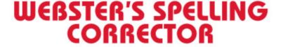 WEBSTER’S SPELLING CORRECTOR