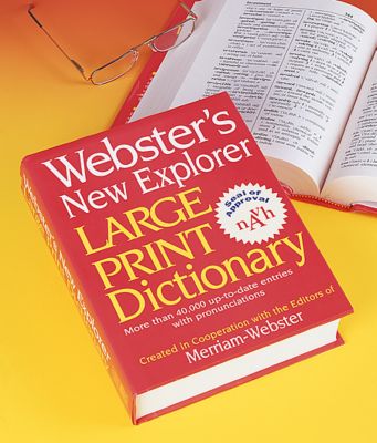 Webster’s Large Print Dictionary