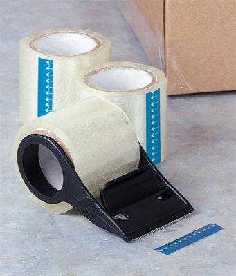 Clear Sealing Tape - 3 Rolls and Dispenser