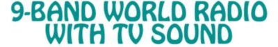 9-BAND WORLD RADIO WITH TV SOUND