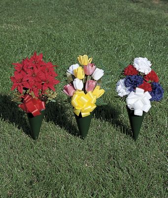 Summer Blend of Red, White and Blue Carnations Memorial