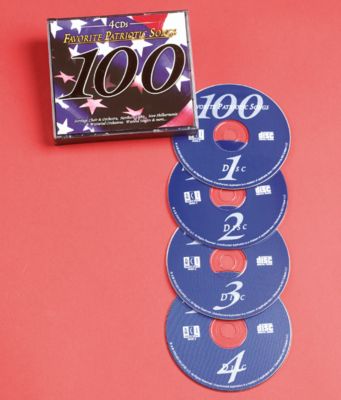 100 Favorite Patriotic Songs - 4-CD Set