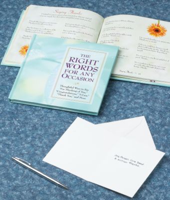 The Right Words For Any Occasion Book