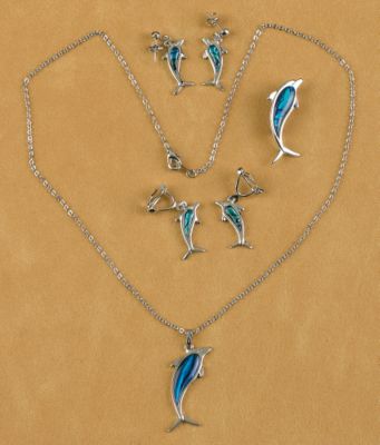 Dolphin Paua Shell Earrings