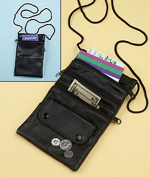 Lambskin Neck Pouch