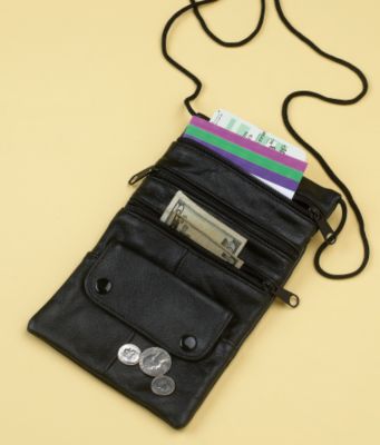 Lambskin Neck Pouch