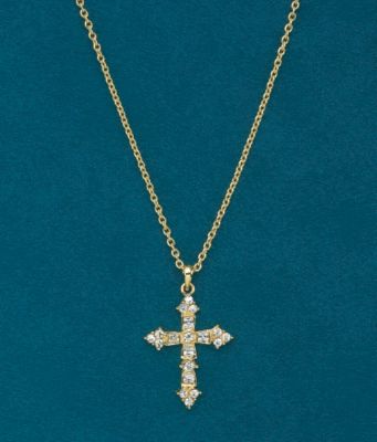 “Crystal Glow” Cross Necklace