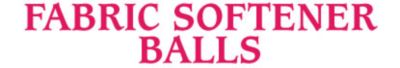 FABRIC SOFTENER BALLS