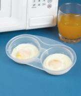 Stain-Resistant Microwave Egg Poacher 