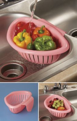 plastic over the sink colander