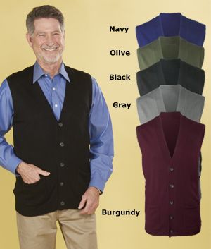 burgundy sweater vest mens